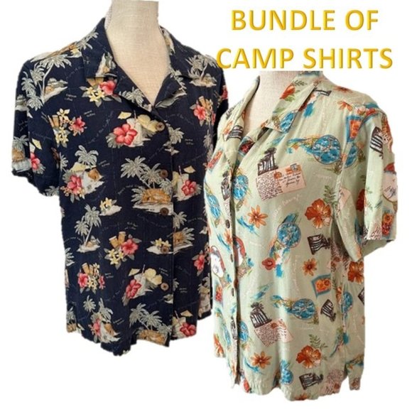Havana Jack Cafe Tops Havana Jacks Cafe Bundle Of 2 Camp Shirts